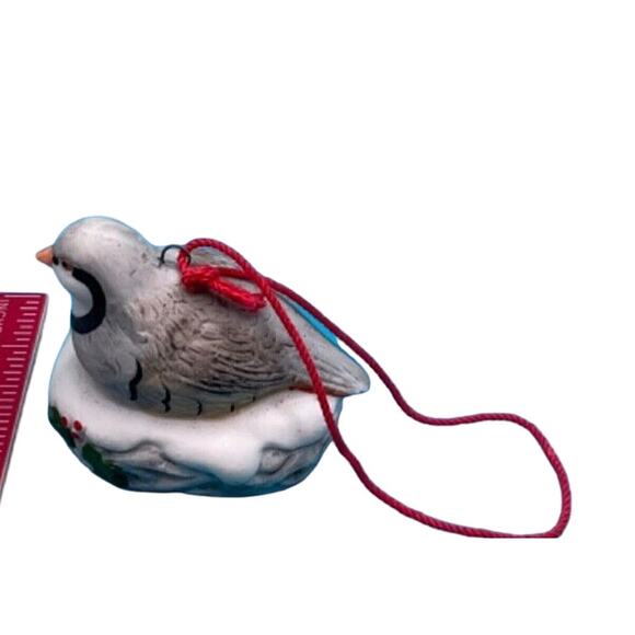 Vintage HOMCO Bird Christmas Tree Ornament 5559 - Made in Sri Lanka, 2" Long - Picture 1 of 5